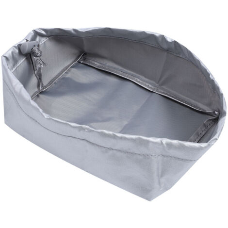 Couvercle de Friteuse 20x15x8 cm Petit Housse de Protection en Tissu Oxford pour Machine à Frire Extérieure Domestique(Gris)