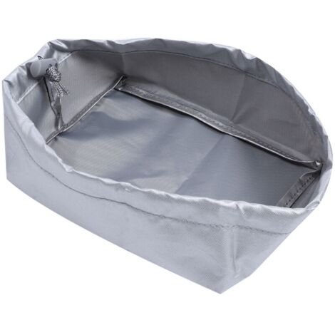 Couvercle de Friteuse 20x15x8 cm Petit Housse de Protection en Tissu Oxford pour Machine à Frire Extérieure Domestique(Gris)