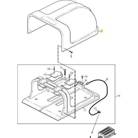 COUVERCLE DE GARAGE ORIGINAL STIGA - 1126-1241-01
