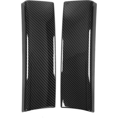 Couvercle de garniture de boîte d'accoudoir central intérieur de voiture, 2 pièces, Style Fiber de carbone de remplacement pour Mercedes Benz classe B GLA GLB 2020 – 2022