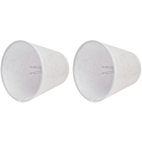Couvercle de Lampe de Table, Abat-Jour délicat léger et Confortable 2PCS pour Bureau pour Lampe Chandelier pour bibliothèques pour Salon pour Ampoule E14 pour la Maison(PT09)