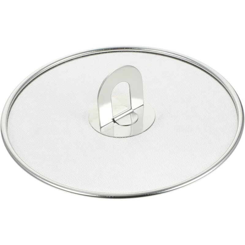 Couvercle de marmite en fer à frire Gadget de couvercle en filet d'huile pour poêle à frire