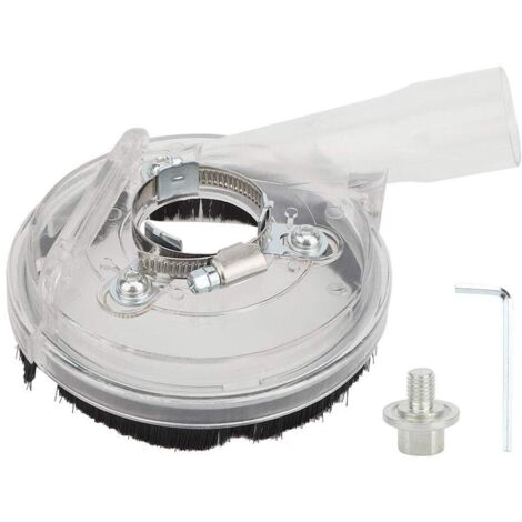 Couvercle de meuleuse d'angle Accessoires de meuleuse d'angle Couvercle transparent Couvercle de meulage en polycarbonate avec coussin de rehaussement pour accessoires de meuleuse d'angle