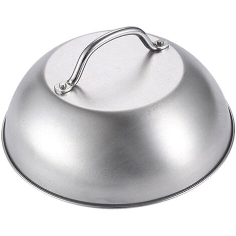 Couvercle de plaque de cuisson en acier inoxydable avec poignée
