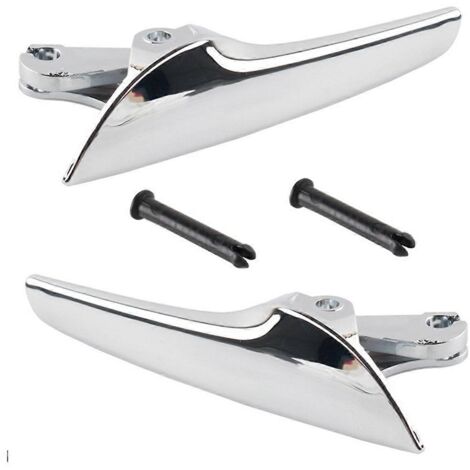 Couvercle de poignée de porte intérieure de voiture chromé ABS A Pair pour--