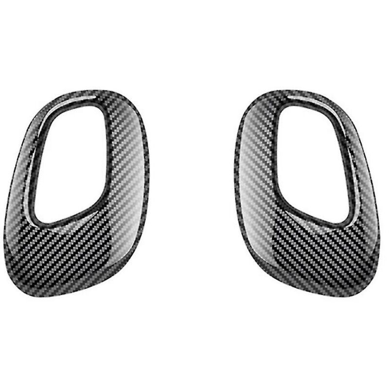 Couvercle de pommeau de levier de vitesse noir en fibre de carbone pour voiture, décoration de pommeau de levier de vitesse à commande centrale pour -