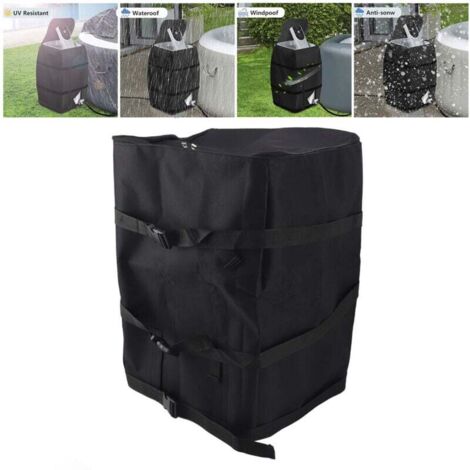 Couvercle de Pompe de Chauffage pour Spa Waterproof Universal Inflatable Hot Tub Pump Protective Cover for Most Hot Tub Spa Heater Pump--