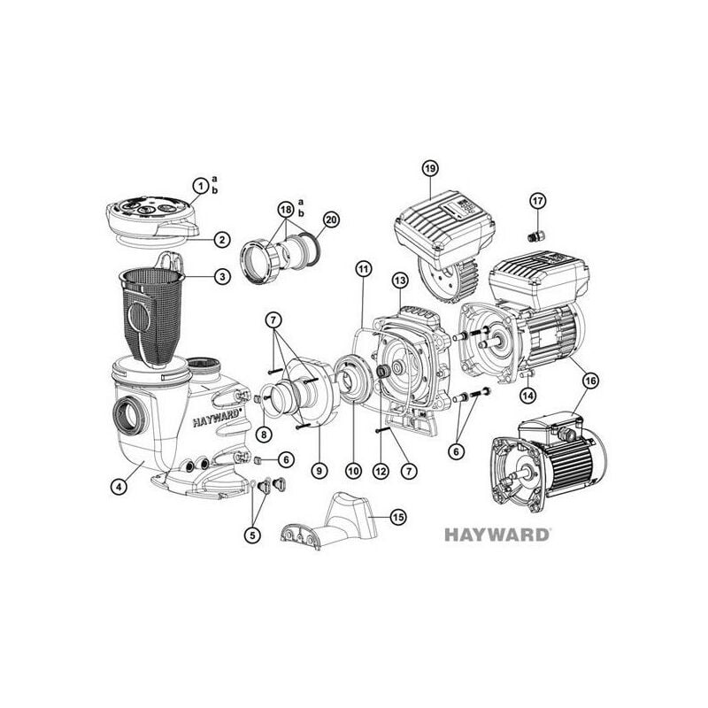 Hayward - Couvercle de pompe Max Flo ii