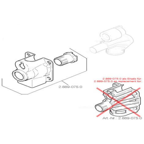 COUVERCLE DE POMPE POUR NETTOYEUR HAUTE-PRESSION KARCHER - 28890750
