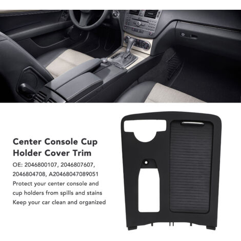 Couvercle de Porte-Gobelets avec Store Roulant 2046804708 pour Mercedes C‑Classe W204/E‑Classe W212