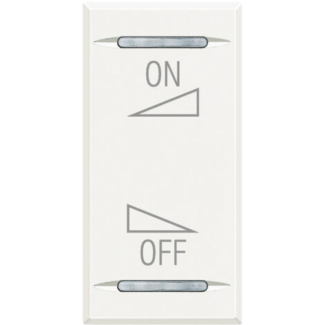 Couvercle de presse Bticino Axolute On-Off Sérigraphie HD4911AI