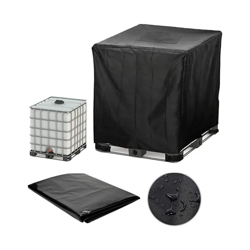 Tonchean - Couvercle de protection de réservoir d'eau ibc, couvercle de protection de baril étanche pour conteneur de 1000 l, couvercle en feuille