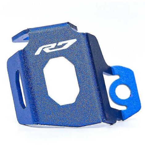 Couvercle de protection pour liquide de frein arrière en alliage d'aluminium usiné CNC pour moto Yamaha YZF R7, YZF-R7 (2021-2023) - Bleu