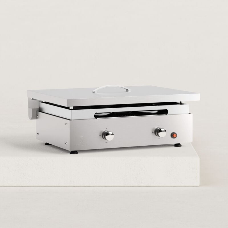 Verycook - Couvercle de protection pour plancha gaz Créative 2 feux