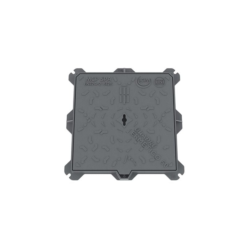 Iperbriko - Couvercle de regard en fonte B125 60x60 cm