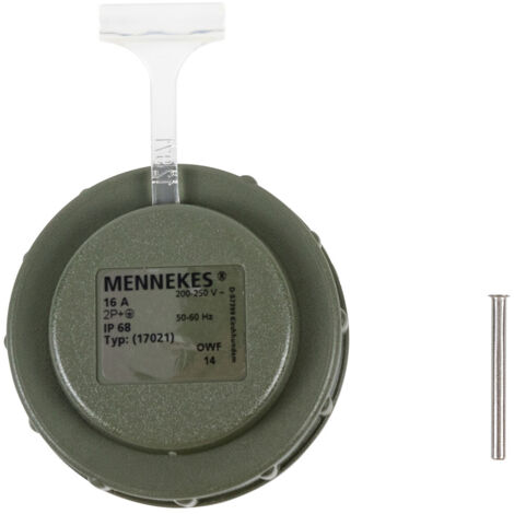Couvercle de remplacement pour raccord Schuko bronze vert
