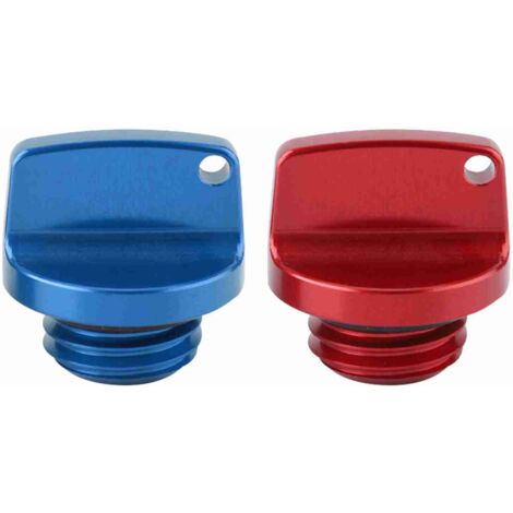 Couvercle de réservoir de carburant, bouchon d'huile 2 pièces/ensemble, joint étanche rouge + bleu pour remplacement de moto CRF150R CR125R CR250R CRF450R