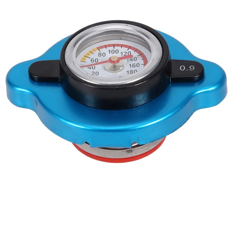 Ineasicer - Couvercle de réservoir d'eau thermostatique universel à tête moyenne Jauge de pression et de température