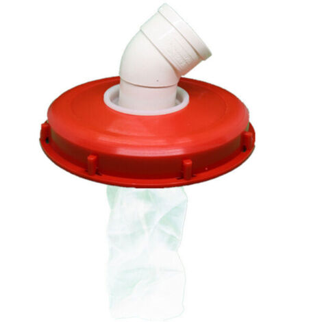 Couvercle de Réservoir IBC avec Filtre en Nylon Lavable pour Réservoir d'eau de Pluie IBC 1000 litres,Filtre À Couvercle IBC Accessoires de Réservoir IBC,Filtre à Eau de Pluie en Nylon (245mm 45 degré