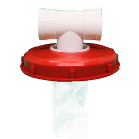 Couvercle de Réservoir IBC avec Filtre en Nylon Lavable pour Réservoir d'eau de Pluie IBC 1000 litres,Filtre À Couvercle IBC Accessoires de Réservoir IBC,Filtre à Eau de Pluie en Nylon(Té de 245 m