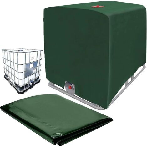 Couvercle de réservoir IBC, couvercle de conteneur vert IBC, bâche verte de réservoir d'eau 1000L, bâche de protection bâche de protection bâche de protection pour conteneur de réservoir IBC réservoir