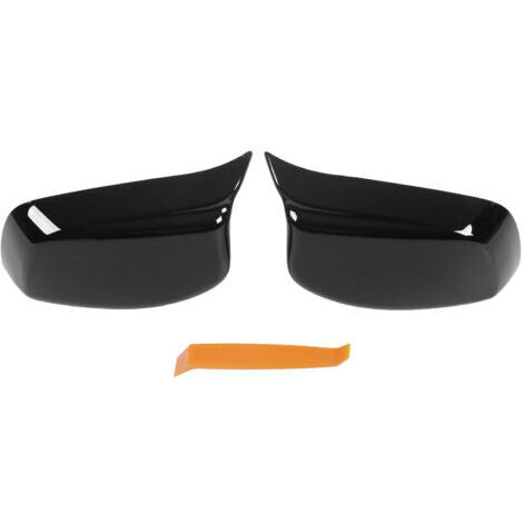 Couvercle de rétroviseur extérieur gauche et droit – Garniture pour série 5 6 E60 E61 E63 E64 2003-2007 – Finition noir brillant ABS - 51167078360