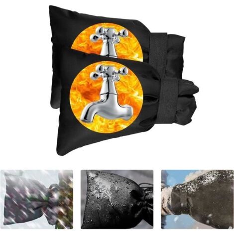 Couvercle de robinet extérieur - Antigel - Étanche - Polyester épais - 21,5 x 16 cm