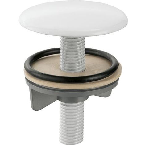 Couvercle de robinet modele lourd, cache blanc Ø 50 mm