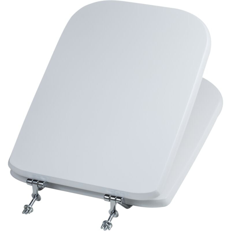Iperbriko - Couvercle de toilettes compatible blanc optique