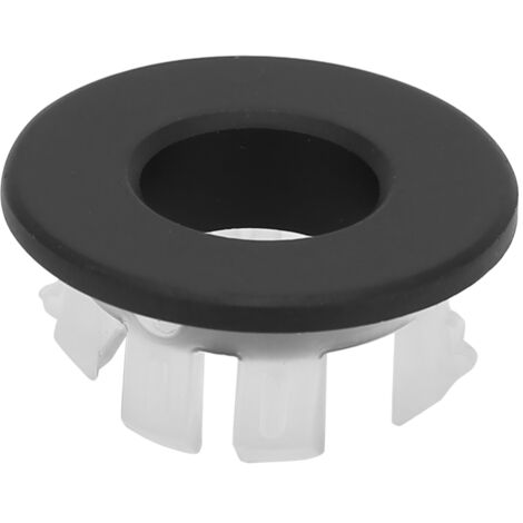 Couvercle de trop-plein pour lavabo de salle de bain, décoration pour évier de cuisine, trou de rechange pour salle de bain, noir