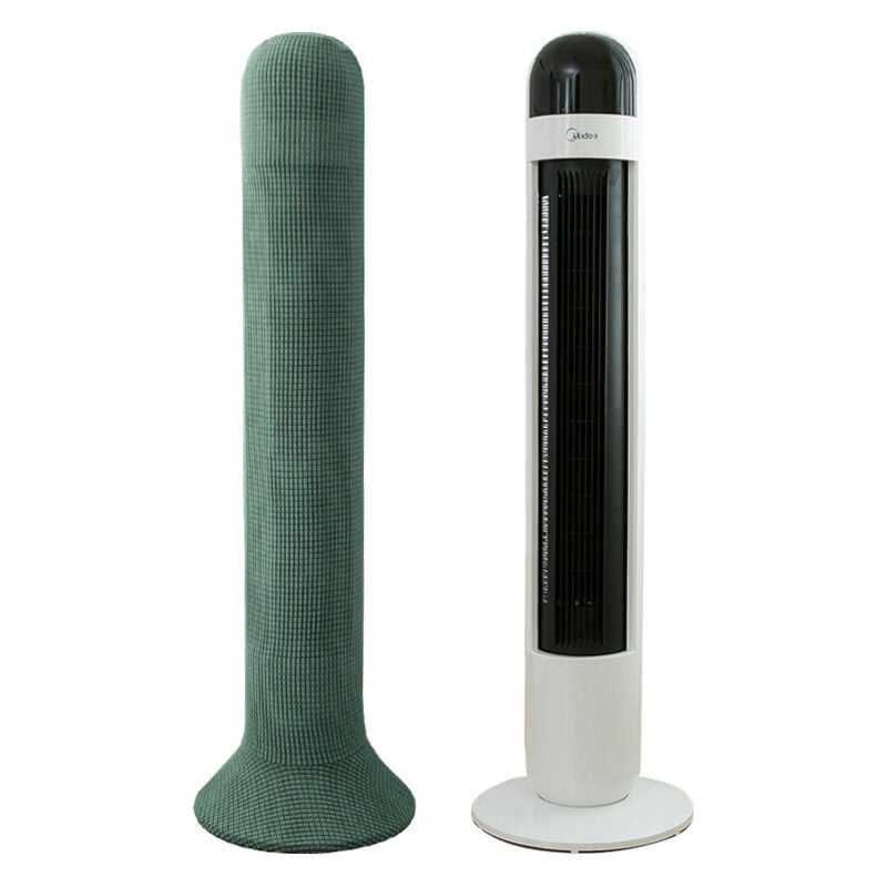 Xinuy - Couvercle de ventilateur de tour de couleur unie épaissi cache-poussière couvercle de ventilateur électrique couvercle de protection (vert)