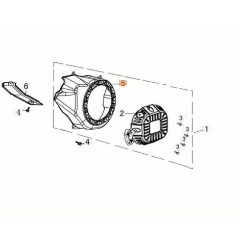 COUVERCLE DE VENTILATEUR D'ORIGINE EMAK L66151858