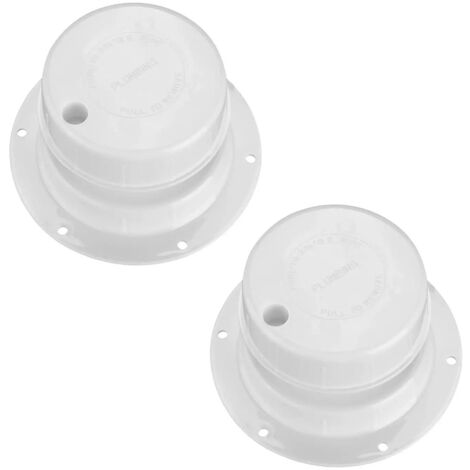 Couvercle de ventilation de plomberie pour campingcar bouchon en 2 parties