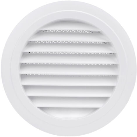 Couvercle de ventilation rond de 200mm, Grille à persiennes inclinée en plastique ABS blanc pour salle de bains, cuisine, bureau