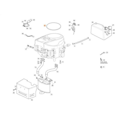 COUVERCLE DE VOLANT MOTEUR D'ORIGINE EMAK G125730031E0R
