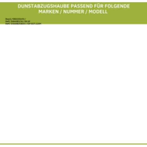 Couvercle de zone de commande compatible avec Bosch 00278418 pour hotte aspirante.