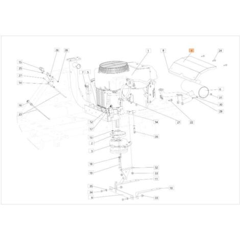 COUVERCLE D'ÉCHAPPEMENT D'ORIGINE EMAK SGS532085412173R