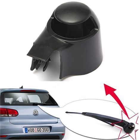 Couvercle d'essuie-glace arrière pour VW MK5 Golf Polo Passat Caddy Tiguan Touran – Plastique noir – Montage facile – Taille précise – Mowze