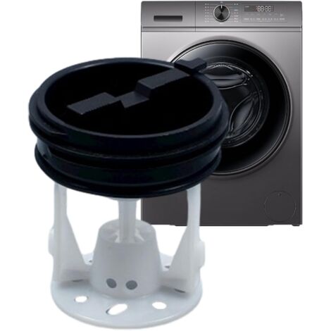 Couvercle d'étanchéité de la machine à laver, bouchon de vidange de la machine à laver - Couvercle d'étanchéité de la pompe de drainage - Pièce de rechange du filtre à peluches pour débris