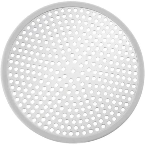 Couvercle d'évacuation de sol en acier inoxydable 304 - 12 x 12 cm - Anti-blocage - Pour salle de bain, cuisine, balcon - Facile à nettoyer - Design en maille résistante à la rouille (rond)
