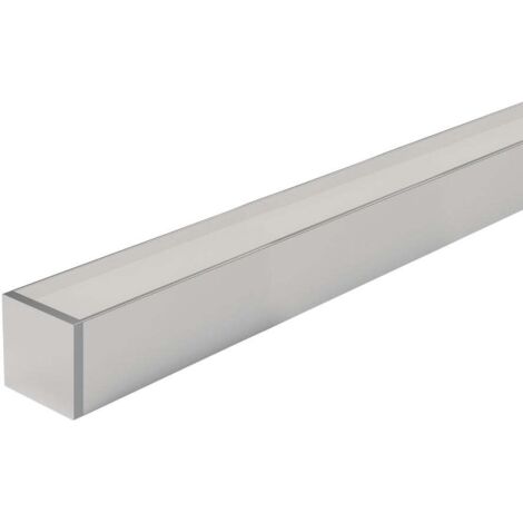 Couvercle d'extrémité C. Trou profilé Mini10 Chrome mat