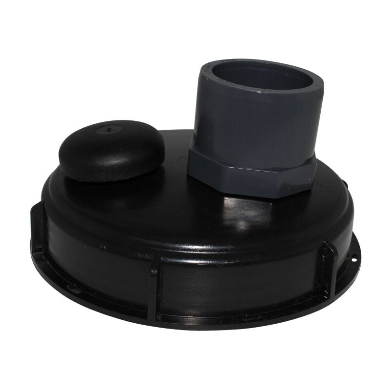 Multicuves - Couvercle diamètre 150 mm avec prise pvc droite 50/63 et évent