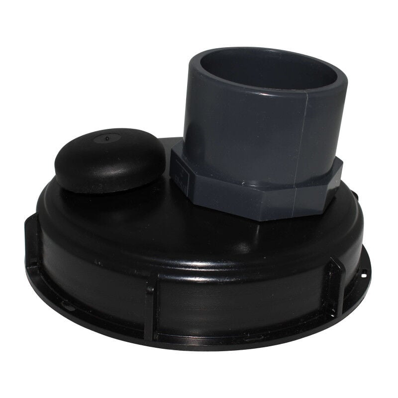 Multicuves - Couvercle diamètre 150 mm avec prise pvc droite 63/75 et évent