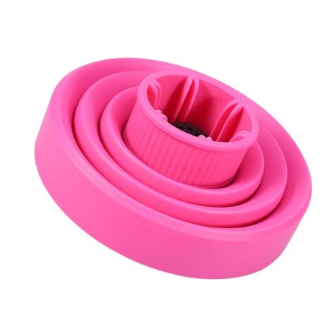 Couvercle diffuseur pliable pour sèche-cheveux - Accessoire coiffure portable (Rose)
