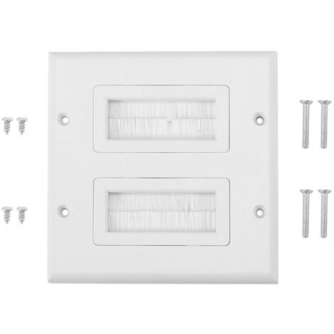 Couvercle d'insert de Port de Plaque de Brosse en Plastique pour l'entrée et la Prévention Organisées du Câble (Port unique) (double bouche)