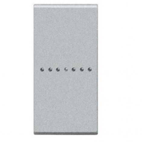 Couvercle d'interrupteur Neutre Bticino Livinglight Illuminable 1 Module Gris Tech NT4916