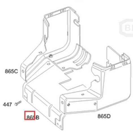 Couvercle du guide d'air de la tondeuse du tracteur de pelouse BRIGGS & STRATTON d'origine 690830