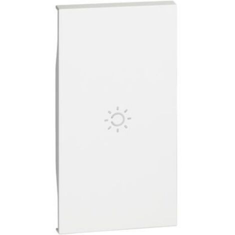 Couvercle eclairè BTicino Living Now avec symbole lumineux 2 modules - blanc KW01M2A