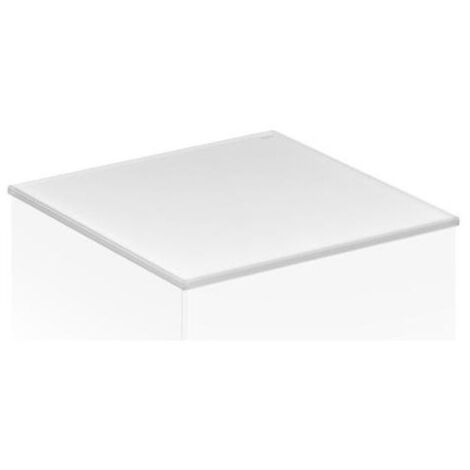 Couvercle Edition 11 702x3x524 mm verre satiné blanc KEUCO