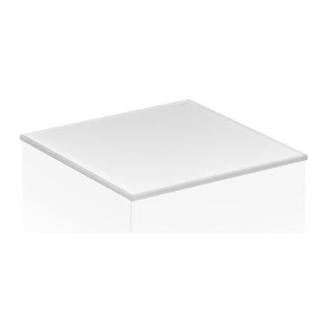 Couvercle EDITION 11 verre cristal 361 x 3 x 524 mm blanc KEUCO